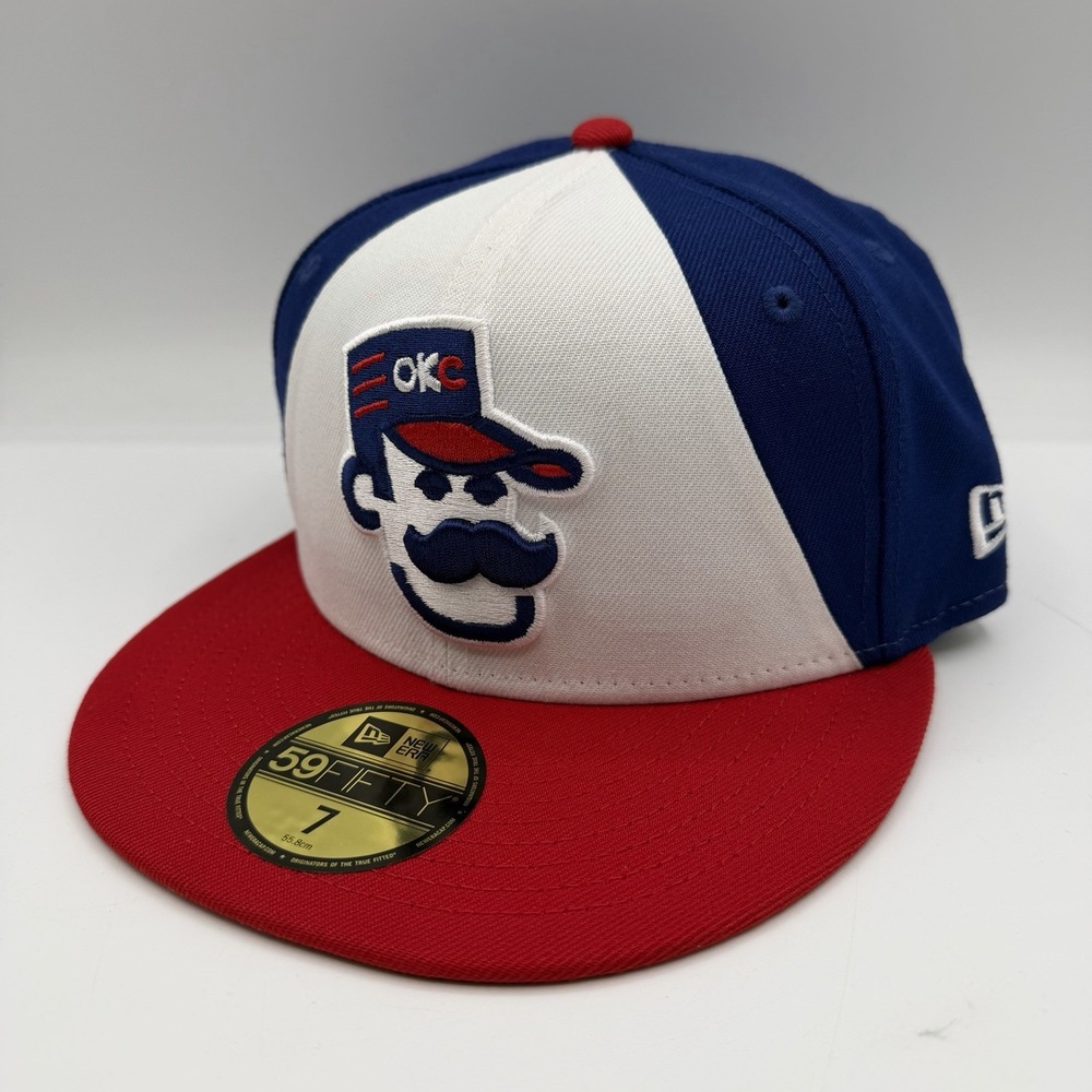 New Era 59Fifty Oklahoma City 89ers Abner Mascot Hat Cap Sz 7 Fitted MILB OKC